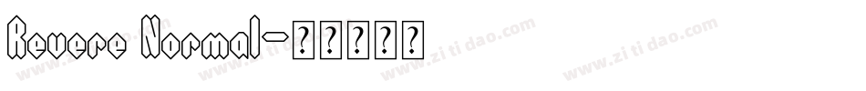 Revere Normal字体转换